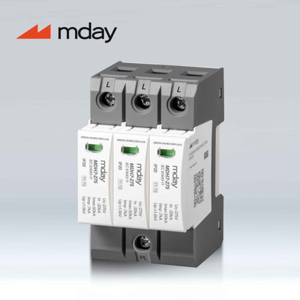 سرج ارستر 50 کیلوآمپر، 440 ولت، 3 پل، برند Mday، مدل MDH7-AC-3P - تصویر 3
