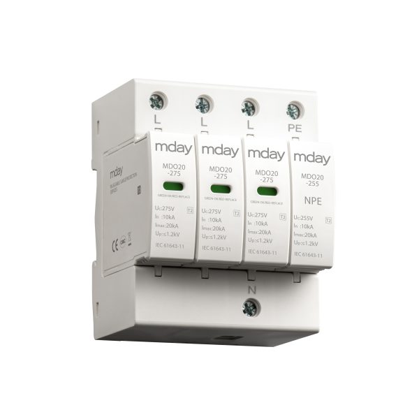 سرج ارستر 20 کیلوآمپر، 320 ولت، 4 پل، برند Mday، مدل MDO20-AC-3P+NPE - تصویر 2