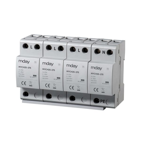 سرج ارستر 25 کیلوآمپر، 275 ولت، 4 پل، برند Mday، مدل MYCH25-AC-4P - تصویر 3