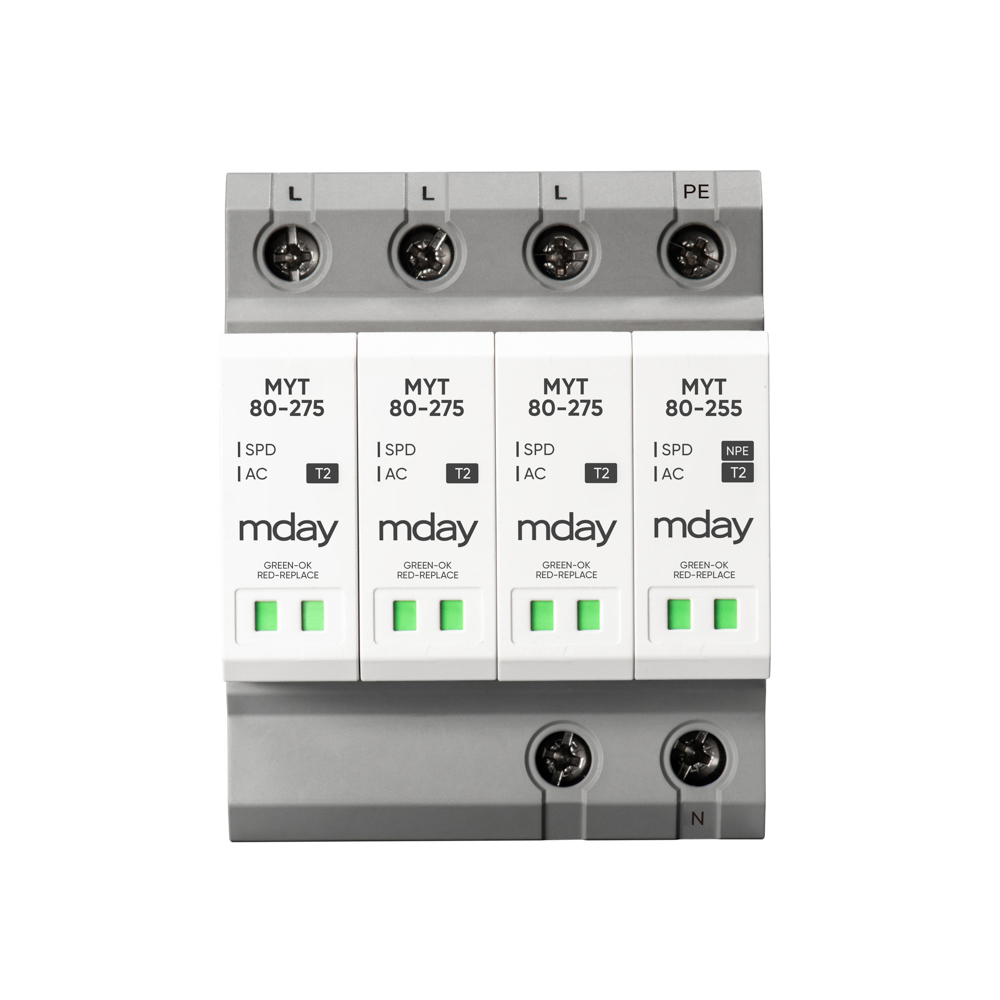 ARSHID-MYT80-AC-3P+NPE-1 سرج ارستر 80 کیلوآمپر، 275 ولت، 4 پل، برند Mday، مدل MYT80-AC-3P+NPE - تصویر 1